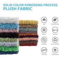Embossed Microfiber 100% Polyester Fabric Rabbit Faux Fur Fleece Fabric For Cotton Doll Hair Plush Toy 25x45cm