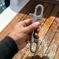 Dual Head Marine Diving D Ring Snap Hooks With Swivel Bolt Snap Hook Clip 316 Stainless Steel Oval Swivel Spring Snap Hook