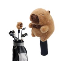 1pcs Capybara Shape Golf Club Head Covers Plush Animal Capybara Golf Driver Headcover Putting Green Head Protective Case