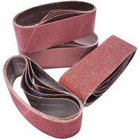 3Pcs 3×21 Inch Aluminum Oxide Sanding Belts 533×75mm Sandpaper (40/60/80/100/120/150/180/240/320/400 Grit) Suitable for Wood Sanding, Metal Polishing, Paint Sanding, Special for Belt Sanders