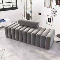Stylish Shoe Bench with Cushioned Seat for Entryway or Closet Cloakroom Stool Upholstered Bed End Bench 60/80/100cm Length Seat