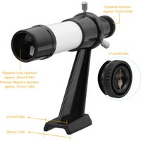 5X Astronomical Telescope Star Finder with Inline Base Mount 5P9939C 5x24 Portable Crosshair Telescope Star Finder