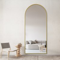 -ForModern Arch Floor & Full Length Gold Framedl Full-Length Mirror 80x180cm Dressing Mirror for Bedroom Living Room&