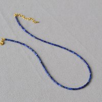 Charm Natural Gemstone Small Square Bead Necklace for Women Bohemian Multiple Colors Neck Chain Natural Stone Collar Jewelry New