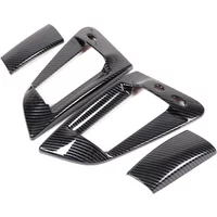 For Nissan 370Z Z34 2009-2020 ABS Carbon Fiber Car Outer Door Pull Handle Panel Cover Decorative Car Accessories