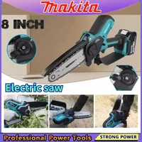 Makita Handheld Portable Wood Logging Chainsaw Garden Pruning 6 Inch Chain Saw Electric Saw Wood Power Tool for 18V Battery