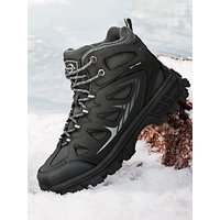 BONA new winter snow boots men's plush sports leather super warm ankle boots men's outdoor hiking boots