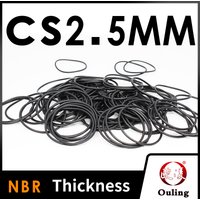 Thickness CS2.5mm Black NBR Nitrile Rubber O-rings Seals Gasket Washer temperature resistant wear-resistant oring