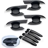 For Nissan X-Trail T32 2014-2020 X Trail XTrail Carbon Fiber Car Door Handle Bowl Cover Styling Accessories Sticker
