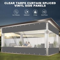 Wodoodporna plandeka PVC o grubości 0,55 mm Plandeka zewnętrzna Odporna na warunki atmosferyczne osłona przeciwdeszczowa do ogrodów Patio Gank Garaż Osłona roślin rolnych