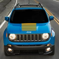 For Jeep Renegade 2016 2017 2018 2020 2021 2022 2023 Car Hood Elevat Strips Graphics Sticker Vinyl Decal Auto Tuning Accessories