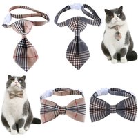 1pc Adjustable Plaid Cat Collar with Bow Tie - Adjustable Comfortable Collar, Perfect for Holiday Dress Up and Everyday Wear