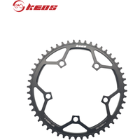 AliExpress KEOS 130BCD Narrow Wide 1x Chainring 38-58T 7-12 Speed Bike Chains Ultralight Aluminum Alloy for Road Folding Bike Black Silver