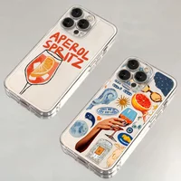 Cute Aperol Spritz Fashion Phone Case For IPhone 17 16e 16 15 14 13 12 11 Mini Air Pro Max X XR XSMax 7 8 Plus Soft Back Cover
