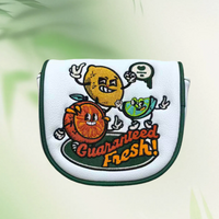 Df3 Golf Club Cover Cartoon Design Putter Head Cover Pu Material Embroidery Craftsmanship Magnetic Closure High-End Club Cover