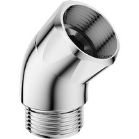 New Copper Shower Head Elbow Adapter 135 Degrees Silver Arm Angle Adapter Adjust Bend Angle