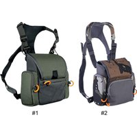 Wild Cedar Binocular Harness Chest Pack with Rangefinder Pouch, Bino Harness with Rain Cover for Bird Watching, Hunting, Hiking