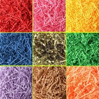 500/1000g Multiple Colorful Shredded Paper Gift Box Filler Wedding Birthday Party Decoration Crinkle Cut Packaging Gift