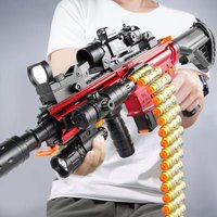 Toy Electric Automatic Soft Bullet Gun M416 Kidsren's Toy Gun Boy's Toy Manual and Automatic Dual-Mode Version - Bullet Chain M416