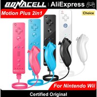 Controllers For Nintendo Wii 2 In 1 Left Right Controller Optional Motion Plus Set Game Remote Control Joystick Wireless Gamepad