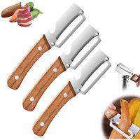 2026 Paring Knife Ergonomic Wood Handle For Peeling And Slicing Fruits And Vegetables | Durable And Smooth Operation 1/2/3Pcs