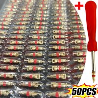 Universal Copper Tire Valve Core Removal Tools Wrench Screwdriver Zinc Plated for Car Truck Bike Motorcycle Wheel Accessories