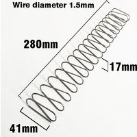 Length 280mm rectangular Spring Steel Return Compression Spring, Wire Diameter 1.5mm, Square Spring mattress spring