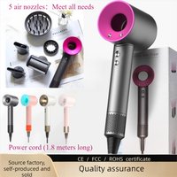 Professional 1.8m Hair Dryer High Power 5 Nozzles Negative Ion Fast Drying constant temperature not hurt hair dryer wholesale