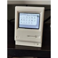Retro MiniMac Computer Handheld | Functional 1984 macOS on RP2040, 2-inch Monochrome Screen, Preassembled 3D-Printed Case