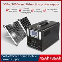 New 45AH 86AH LiFePO4 220V 500W-1000W Portable Power Station Solar Outdoor Mobile Power Supply Home Emergency Energy Storage