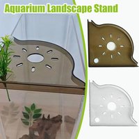 Portable Non-Punch Aquarium Corner Shelf Transparent Drainable Fish Tank Storage Rack Aquarium Landscape Stand