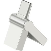 Super Mini TYPE-C USB Flash Drive 64GB Rotatable Metal Pen Drive 32G Free Key Chain Memory Stick Creative Business Gift Pendrive