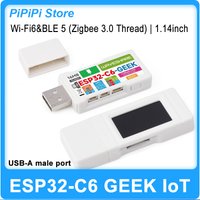 ESP32-C6 GEEK Development Board 1.14Inch LCD Screen WiFi6 BLE5 IoT DIY Creative Electronic Programming Board With USB-A TF Card