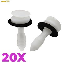 20PCS Door Card Panel Trim Interior Fastener Clips For Jaguar S X Type Plastic Rivets Automobile Car Clips Auto C2S13494 White