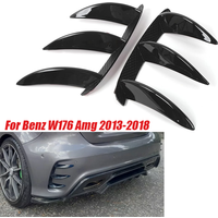 For Benz A-Class W176 A200 A260 A250 A45 2013-2018 AMG Car Rear Bumper Side Air Outlet Wing Spoiler Canard Fin