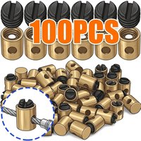 100~10pcs Adjuster Throttle Cable Nipple for CRF KLX Coleman CT200U Mini Bike 50-250cc ATV Dirt Bike Clutch Brake Cable Stopper