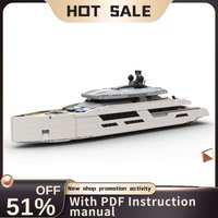 New 2977Pcs Moc Yacht Ship City Port Modular Model Diy Technology Diy Creative Ideas Personalized Jigsaw Toy Gift Custom Puzzles