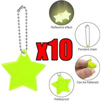 Star Shaped Children’s Safety Reflective Gear Stylish Pendant Keychain Reflector for Bag Wheelchair 11-color