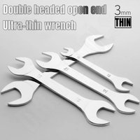 New 1Pcs 3mm Ultra-thin Thin Open End Wrench Hi-Spec Steel Flat Wrench Tool 6-32mm Multi-Function Double-end Fixed Spanner