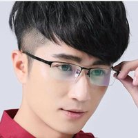 Retro Kunststoff Lesebrille Schwarz Grau Rechteck Rahmen Gläser Dekorative Gläser Anti Blau Licht Brillen Männer und Frauen