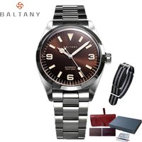 Baltany 2025 New Explorer Nh38 Men's Automatic Mechanical Watch 39Mm Sapphire Luminous C3 Stainless Steel Waterproof 20Bar Reloj
