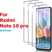 For Xiaomi Redmi Note 10 pro tempered Glass 6.67 inch protective film scratch resistant and bubble
