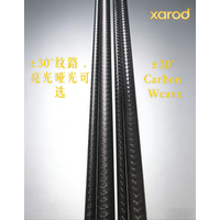 Xarod DIY Lure Rod Blank Long Casting Toray Carbon Cloth Overall ±30° Twill Pattern Joint Connection, Two Sections of Equal Leng