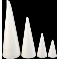 11/15/20/25/30cm Polystyrene Cone Flat Foam Cone For Handmade Craft DIY Accessory Party Celebration Festival Home Decor Gift
