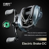 DC Electronic Brake Baitcasting Reel Seductive Sound Alert Anti Backlash 7.1:1 Gear Ratio 5kg Drag Micro Lure Long Cast Fishing