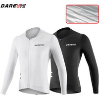 AliExpress DAREVIE Man Cycling Maillot Aero High Speed Moisture Wicking PRO Level Men's Cycling Shirt UPF 40+ Anti Slip Cycling Jersey