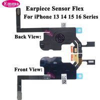 1pcs Earpiece Sensor For iphone 13 14 Pro Max 15 16 Plus Mini Proximity Mic No Ear Speaker Microphone Replacement Part