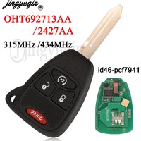 jingyuqin 4 Buttons 315/434MHz For Jeep Cherokee Commander Grand Liberty Wrangler ID46 PCF7941 Remote Car Key OHT692713AA/2427AA