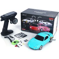 LDRC LD1804 1/18 RTR Mini 4X2 Remote Control Drift Car Brushed Motor ESC Servo Light System RC Racing Cars Vehicle Assembled Toy