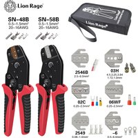 Crimping Tool Set Pressed Pliers Electrician Tools Electrical Terminals Clamp Electronics Pressing Connector Hand Jaws 58B 2549